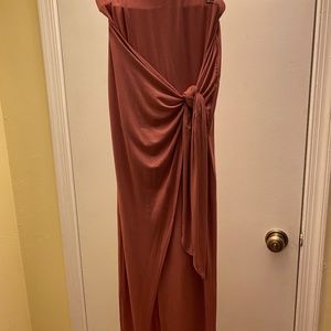 Francesca's Tie Maxi Skirt